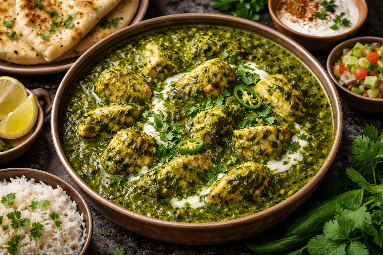 Green Chicken Curry (Hariyali Chicken)